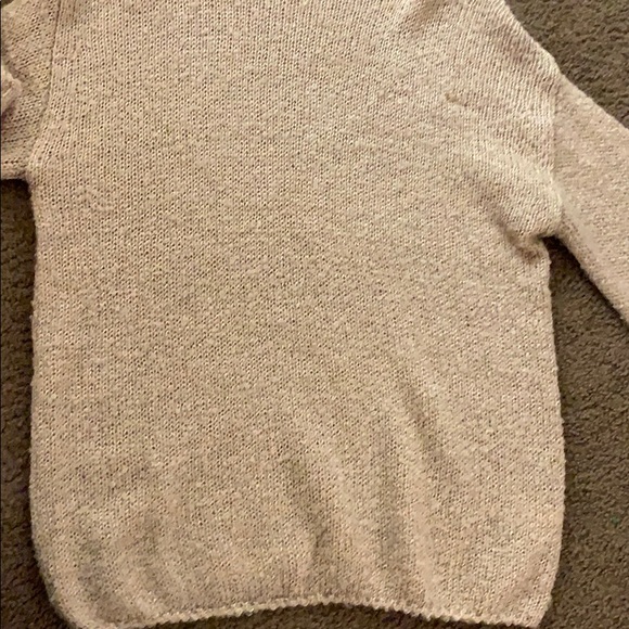 Peach/salmon pink lush thin shimmer sweater - Picture 4 of 8